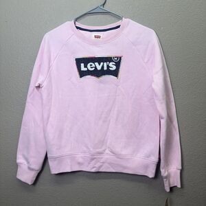 Levi's sweatshirt pink embroidered patch size XL long-sleeve NWT
